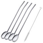 قاشق شربت 4تایی نی دار با برس تمیز کننده WestMark - Image 2