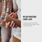 قمقمه آب 600 شیشه با محافظ سیلیکون قهوه ای Black+Blum - Image 3