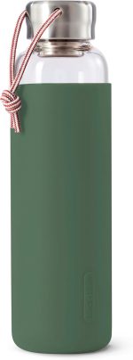 قمقمه آب 600 شیشه با محافظ سیلیکون سبز Black+Blum - Image 2