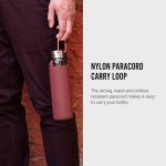 قمقمه آب 600 شیشه با محافظ سیلیکون زرشکی Black+Blum - Image 4