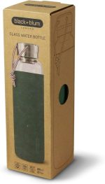 قمقمه آب 600 شیشه با محافظ سیلیکون سبز Black+Blum - Image 8