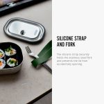 ست لانچ باکس 1لیتر BAM استیل بند سبز Black+Blum