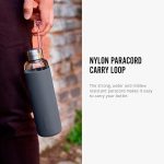 قمقمه آب 600 شیشه با محافظ سیلیکون مدادی Black+Blum - Image 3