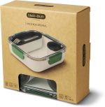 ست لانچ باکس 1لیتر مربع چند تکه پلیمر سبز Black+Blum - Image 2