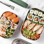 ست لانچ باکس 1لیتر BAM استیل بند نارنجی Black+Blum