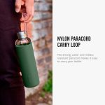 قمقمه آب 600 شیشه با محافظ سیلیکون سبز Black+Blum - Image 3