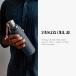 قمقمه آب 600 شیشه با محافظ سیلیکون مدادی Black+Blum - Image 4