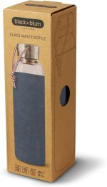 قمقمه آب 600 شیشه با محافظ سیلیکون مدادی Black+Blum - Image 5