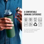 قمقمه آب 600 شیشه با محافظ سیلیکون سبز Black+Blum - Image 6