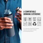 قمقمه آب 600 شیشه با محافظ سیلیکون مدادی Black+Blum - Image 6