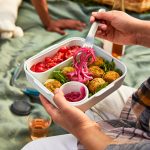 ست لانچ باکس 1لیتر مربع چند تکه پلیمر آبی Black+Blum - Image 7