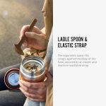 فلاسک غذا استوانه 400 استیل با قاشق چوبی Black+Blum - Image 6