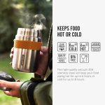 فلاسک غذا استوانه 400 استیل با قاشق چوبی Black+Blum - Image 7