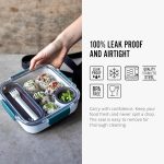 ست لانچ باکس 1لیتر مربع چند تکه پلیمر آبی Black+Blum - Image 9