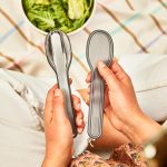 ست قاشق چنگال سفری سه تکه استیل Black+Blum - Image 4