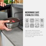 ظرف غذا مستطیل 1200 استیل درب سوپاپ Black+Blum - Image 4