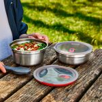 ظرف غذا گرد 950 استیل درب سوپاپ Black+Blum - Image 9